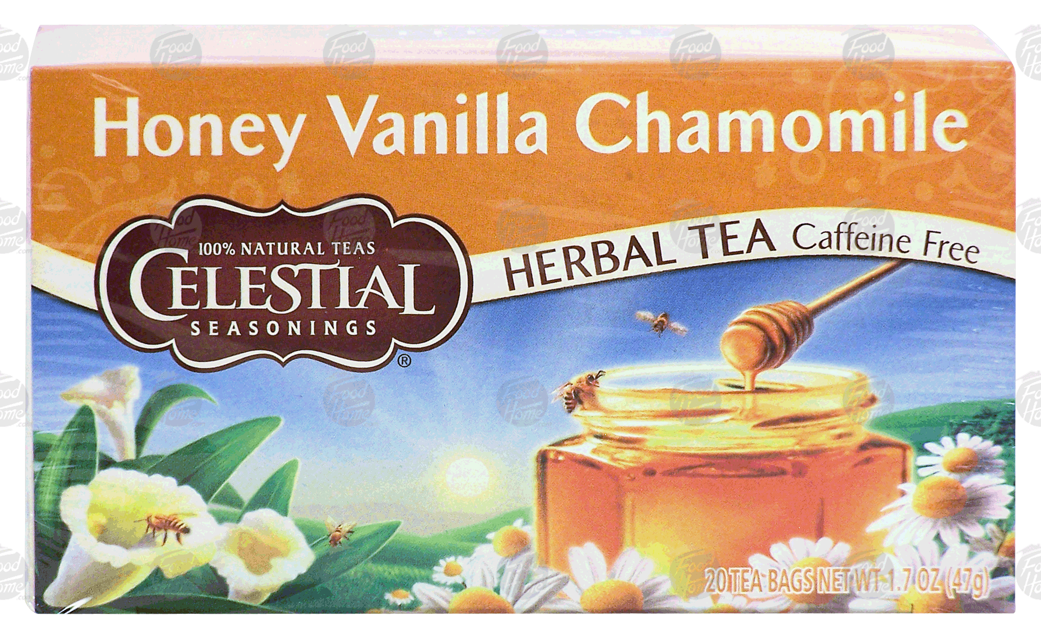 Celestial Seasonings  Honey Vanilla Chamomile, natural herb tea, caffeine free, 20 tea bags Full-Size Picture